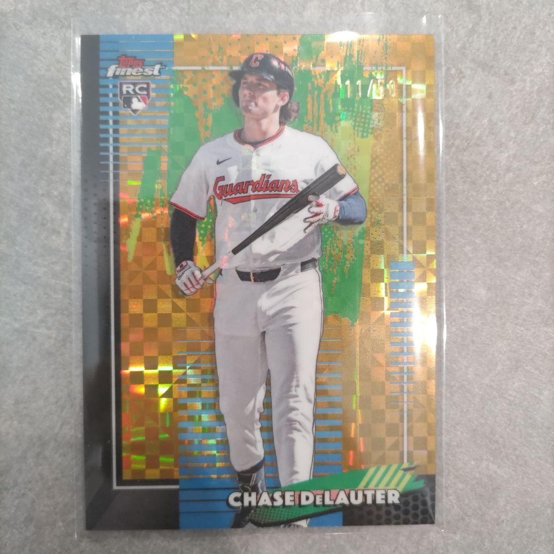 Used Chase DeLauter 50 Serial Guardians Topps Finest