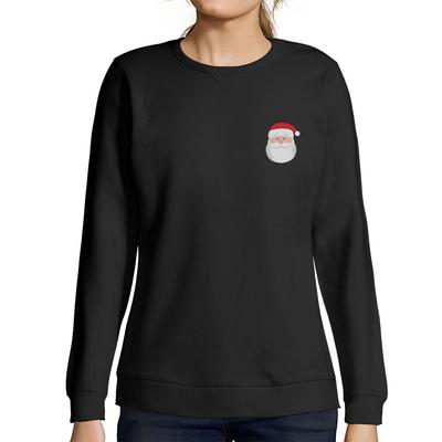 Femme Imprime Graphique Sweat-shirt Idees Cadeaux Noel Petit Pere Noel