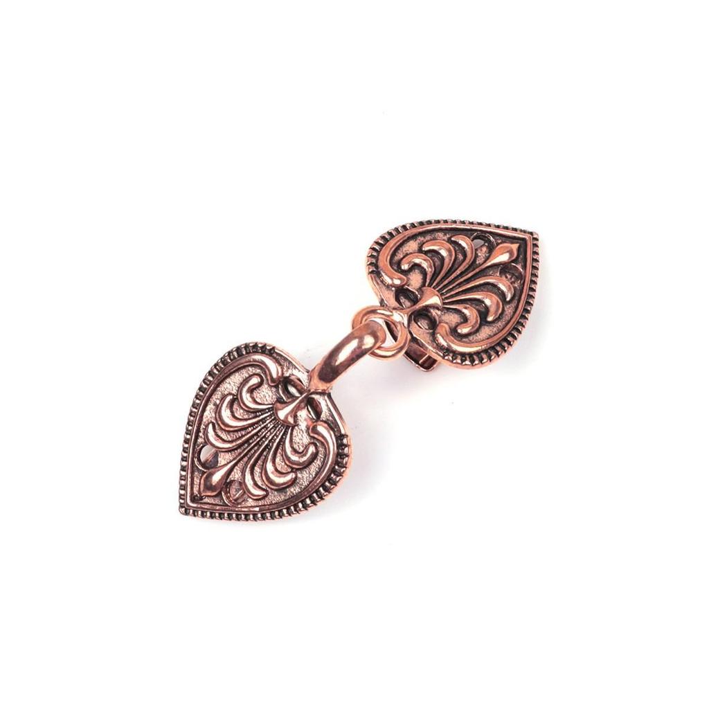 Retro Chinese Alloy Shawl Clip: Creative Hollow Scarf Buckle, Double Sweater Clip Brooch Travel Accessory.