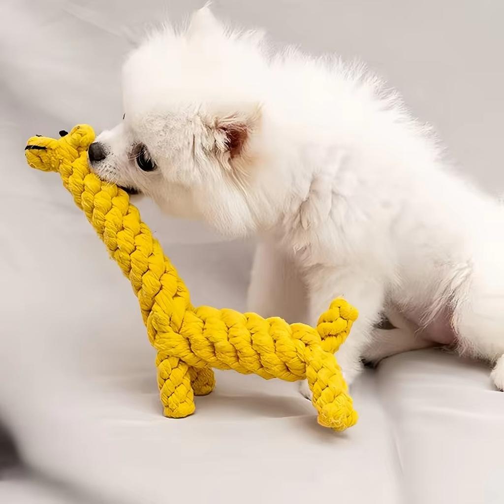 Animal Series Dog Toy: Cotton Rope Chew Toy for Teething & Biting Resistance