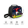 Football Shoulder Strap Circular Lunch Bag for Boy and Girls Best Gifts 2D Flat Cartoon School Bento Lunch Box Bag  for Children
