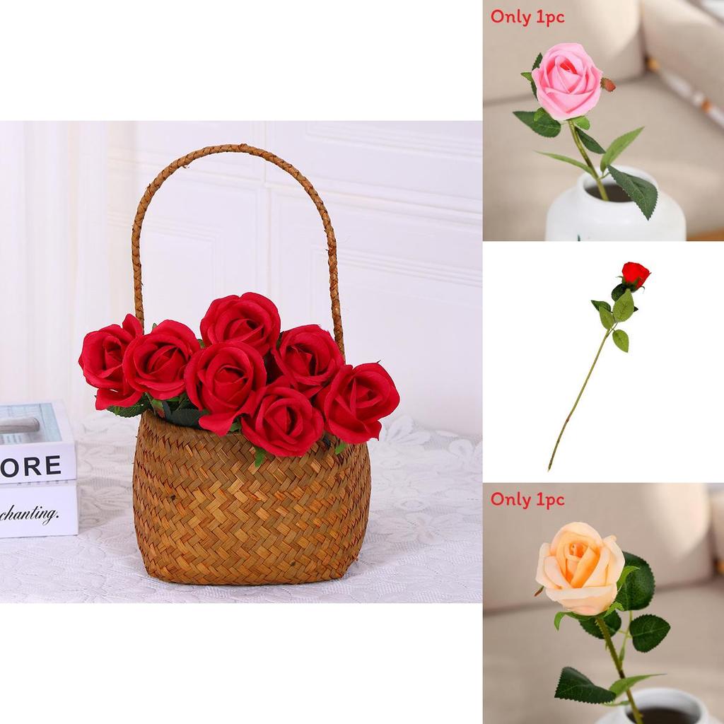 Realistic Silk Rose Flowers For Wedding Aisle Decor Home Decoration Photography