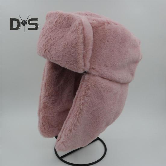 Gorro de invierno para mujer, de felpa gruesa, con protección para las orejas, con protección contra el viento y ajustable, con retención de calor, para exteriores, esquí, patinaje, snowboard, gorro Lei Feng