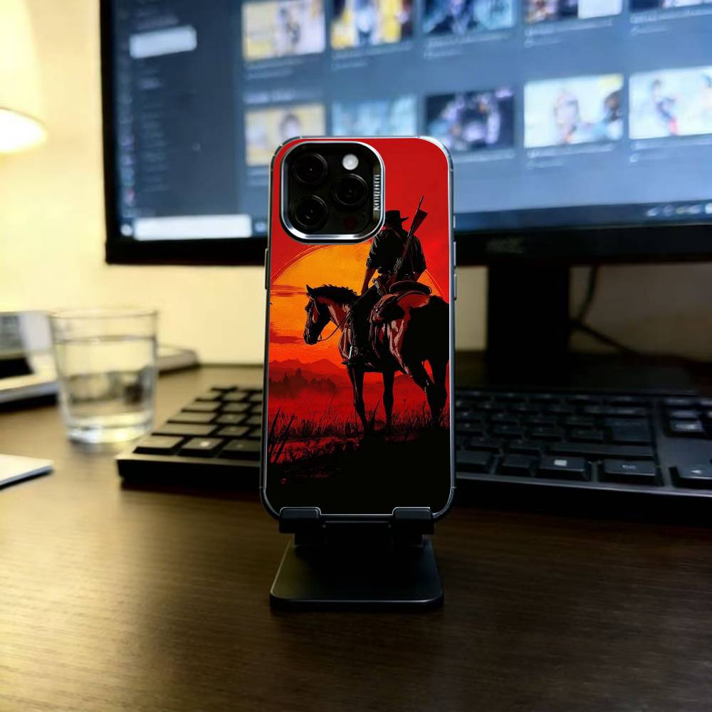 Redemption RDR 2 Phone Case For iPhone 17,16,15,14,13,12,11 Plus,Pro Max,XS,Colorful Silver Black Cover