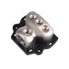 A03E-3-Way Power Distribution Block 1X0 Gauge In 3X4 Gauge Out Power Distribution Block For Car Audio Splitter