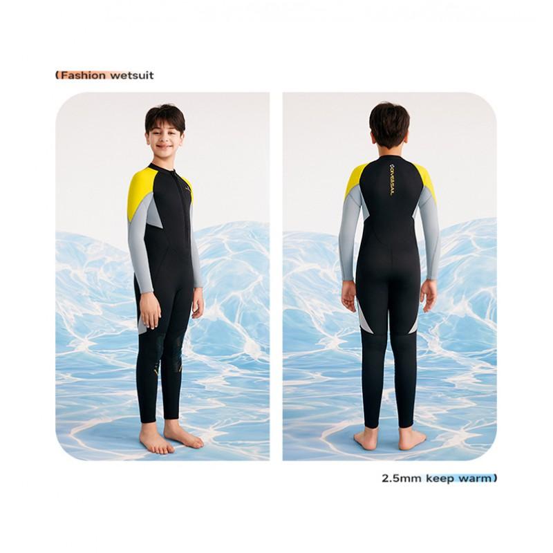 Kids 2.5mm Neoprene Wetsuit Snorkeling Diving Surfing Swimming Warmth Protection Full Body Suit