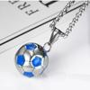 Soccer Shape Casual Soccer Pendants 3D Charm Necklace Fashions Football Necklaces  Boys Girl