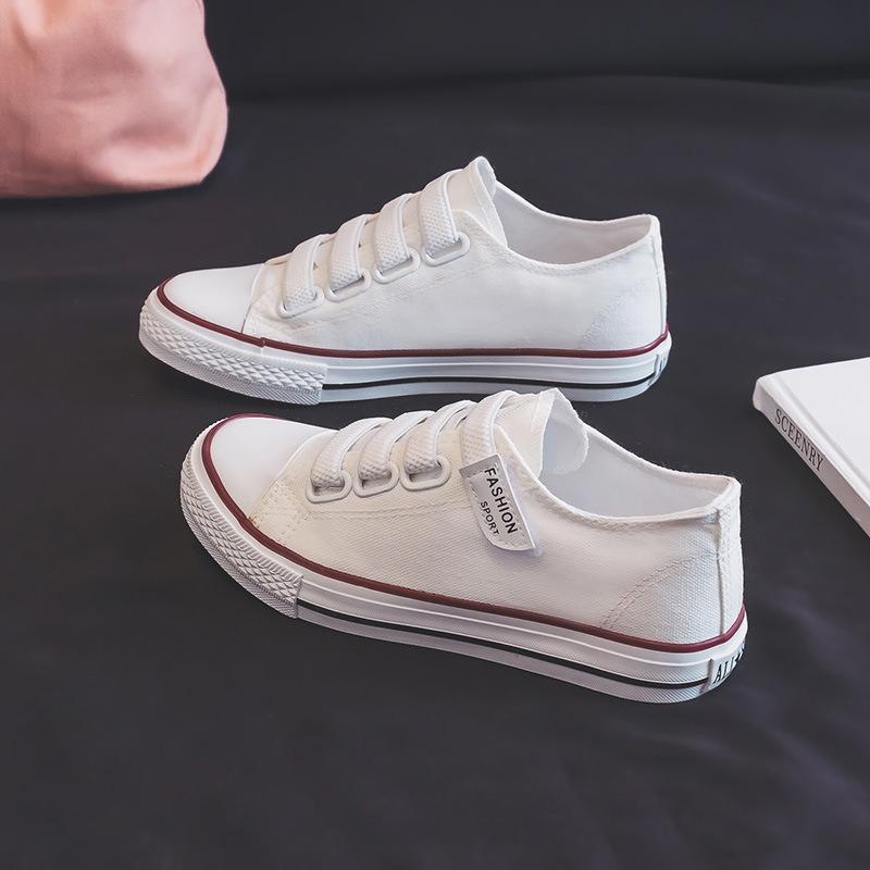 Korean Style Trendy Versatile Canvas Shoes Ladies Summer Breathable Student Casual Shoes Lightweight Comfort  Women's Shoe