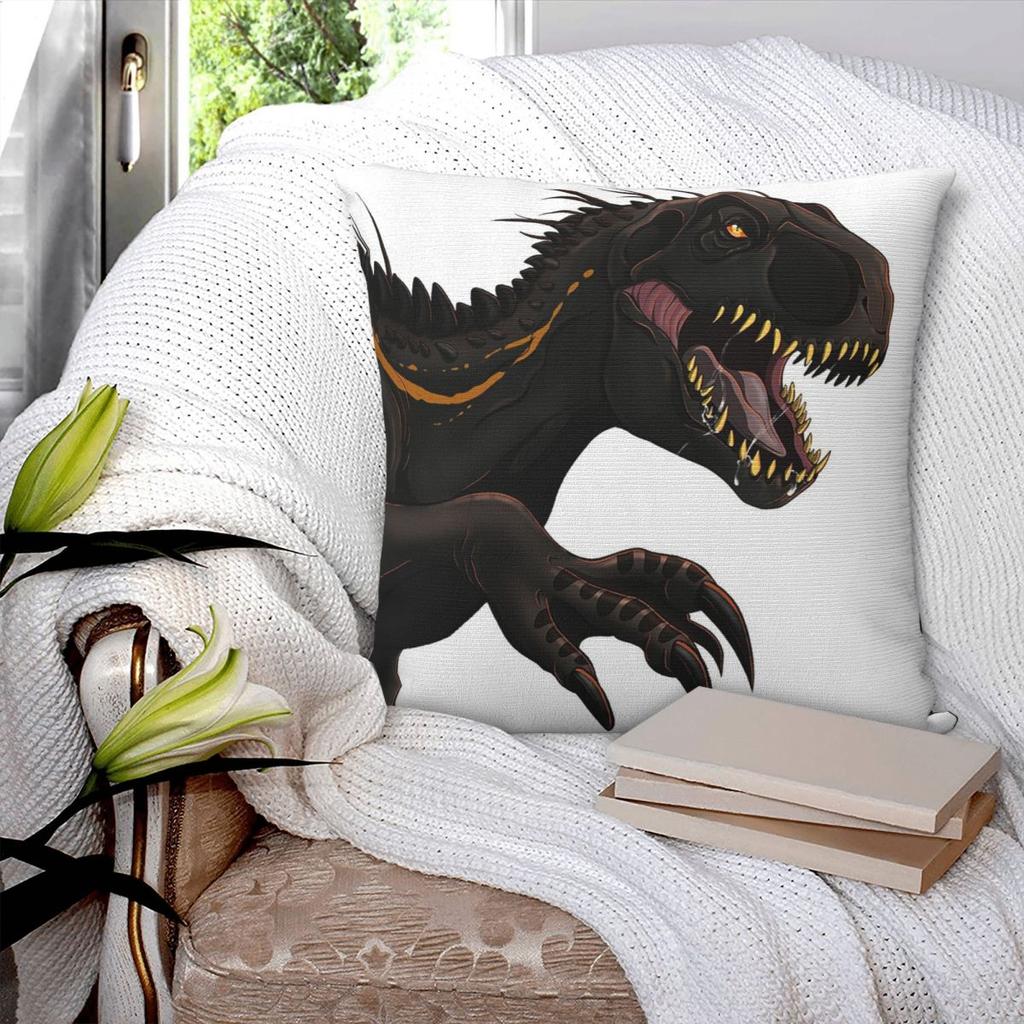Jurassic World Indoraptor Square Pillowcase Pillow Cover Polyester Cushion Decor Comfort Throw Pillow for Home Sofa
