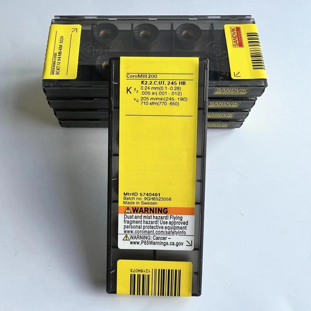 Original Sandvik / RCKT1204M0-KM 3220  / CNC Lathe Carbide Blade 10 PCS
