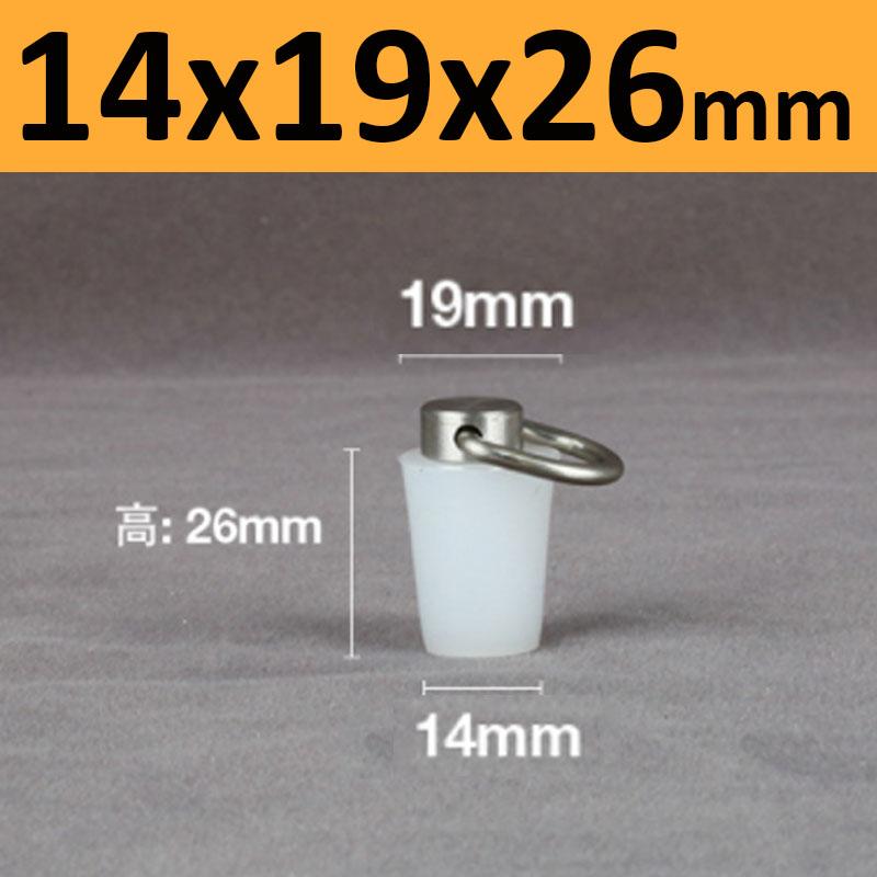 1Pcs Clear Conical Rubber Stopper HIGH TEMP Silicone Plugs Sealing Tapered Rubber Electroplating Paint With Steel D Shape Handle