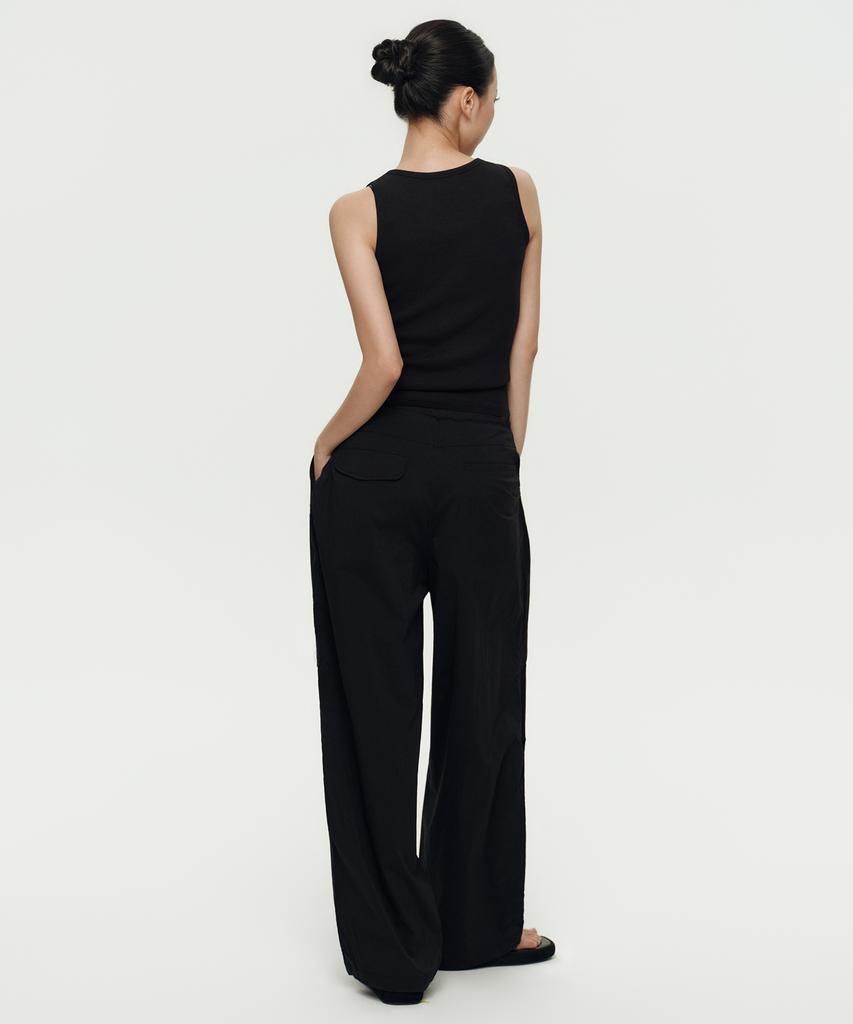 MUSINSA STANDARD WOMAN Women'S Parachute Pants [Black]