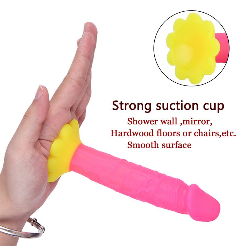 Small Obscene Stick Female New Unique Chrysanthemum Chassis Double Layer Silicone Small Penis Simulation Mini Penis