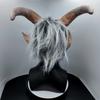 Halloween Hrůza Lucifer Démon Bílé Vlasy Maska Párty Latexová Pokrývka Hlavy Temný Rytíř Kostým Rekvizita