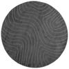 Area Rugs Round PALMERAS Anthracite Ø 120 Cm Polyester