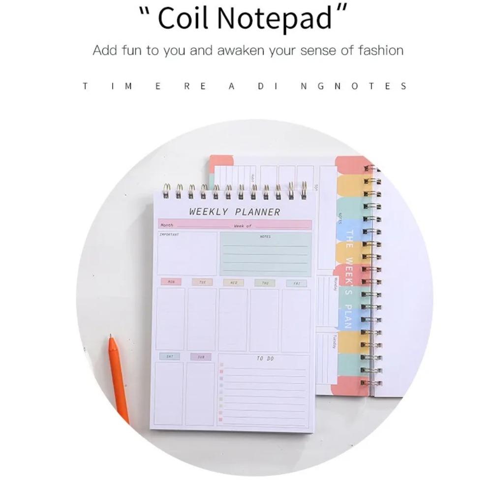 Plan Book To Do List Notebook Stationery Weekly Planner Notebook Schedule Book  Daily Plan