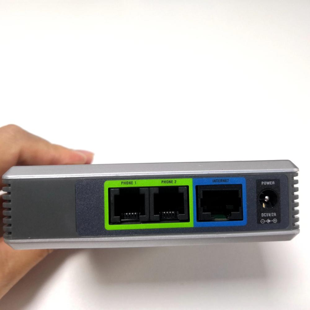 New Unlocked PAP2T SIP VOIP Phone Adapter with 2 FXS  Phone Ports VoIP Gateway