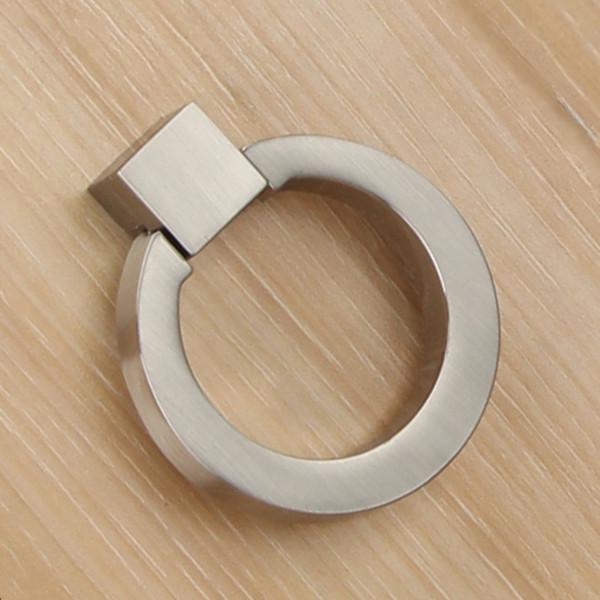 KAK 43mm Circle Handles Color Gold Silver Black Ring Zinc Alloy Door Handles Pulls Cabinet Drawer Knobs For Furniture Hardware