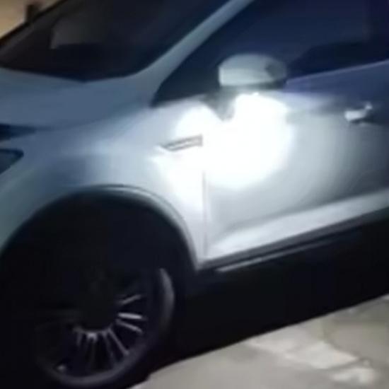 2Pcs LED Under Side Mirror Puddle Lights Lamps For Jaguar XF 2009-