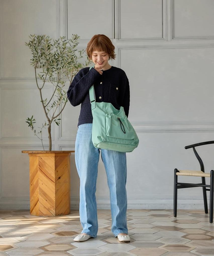Drawstring shoulder A4 bag, bag, size, water-repellent.