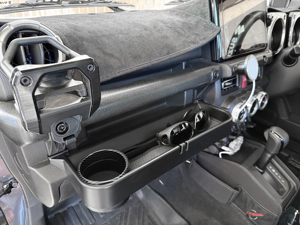 Car Co-pilot Handle Expansion Storage Box Organizer Tray Cup Holder for Suzuki Jimny JB64 JB74 JC74 2019-2026 Interior Accessory