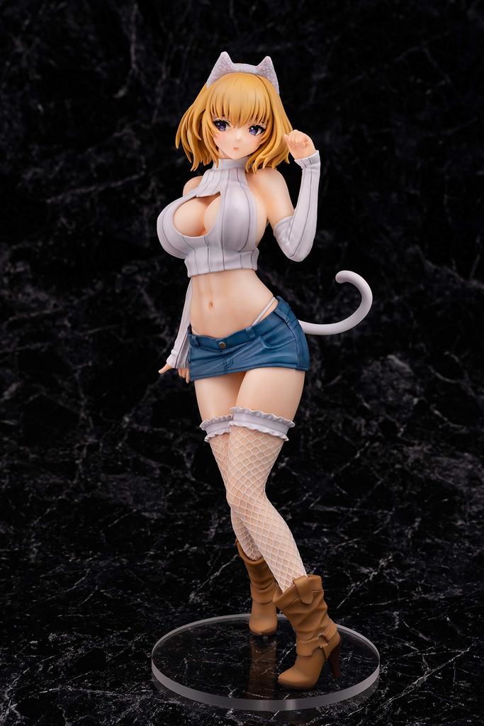 Daiki Industry BLACK & WHITE Cat Girl Shironeko-chan Illustration by Mataro 16 Scale PVC Painted Finished Figure