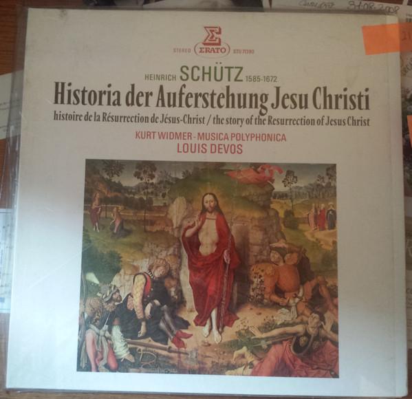 

LP Record HEINRICH SCHUTZ KURT WIDMER MUSIC Historia Der Auferstehung Jesu Chri STU71390 ERATO 1981 France Classical Used