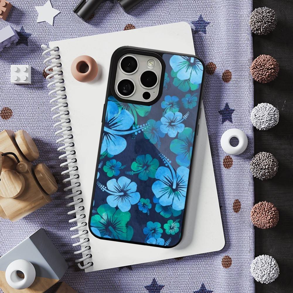 Hibiscus Hawaiian Flower For iPhone 12,Pro,16,15,Mini,13,17,Max,11,14,Plus,For Magsafe,Magnetic Wireless Charging Case