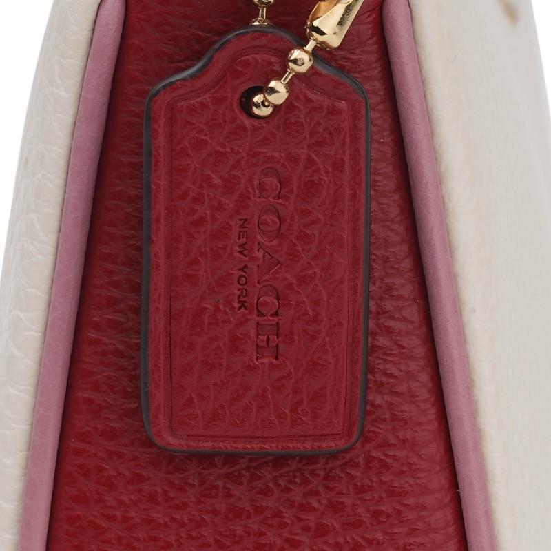 New COACH Nolita Leather Pochette, Shoulder Bag, Clutch Trumpets Women's White C8876-IMFFL