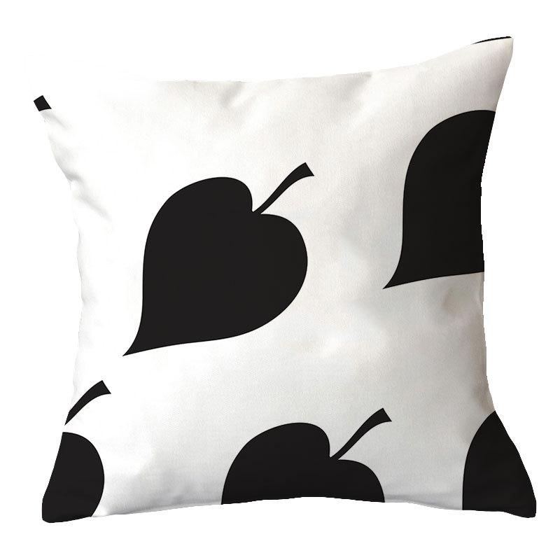 Simple New Blue Geometric Plush Pillowcase Home Fabric Sofa Pillow Cushion Cover