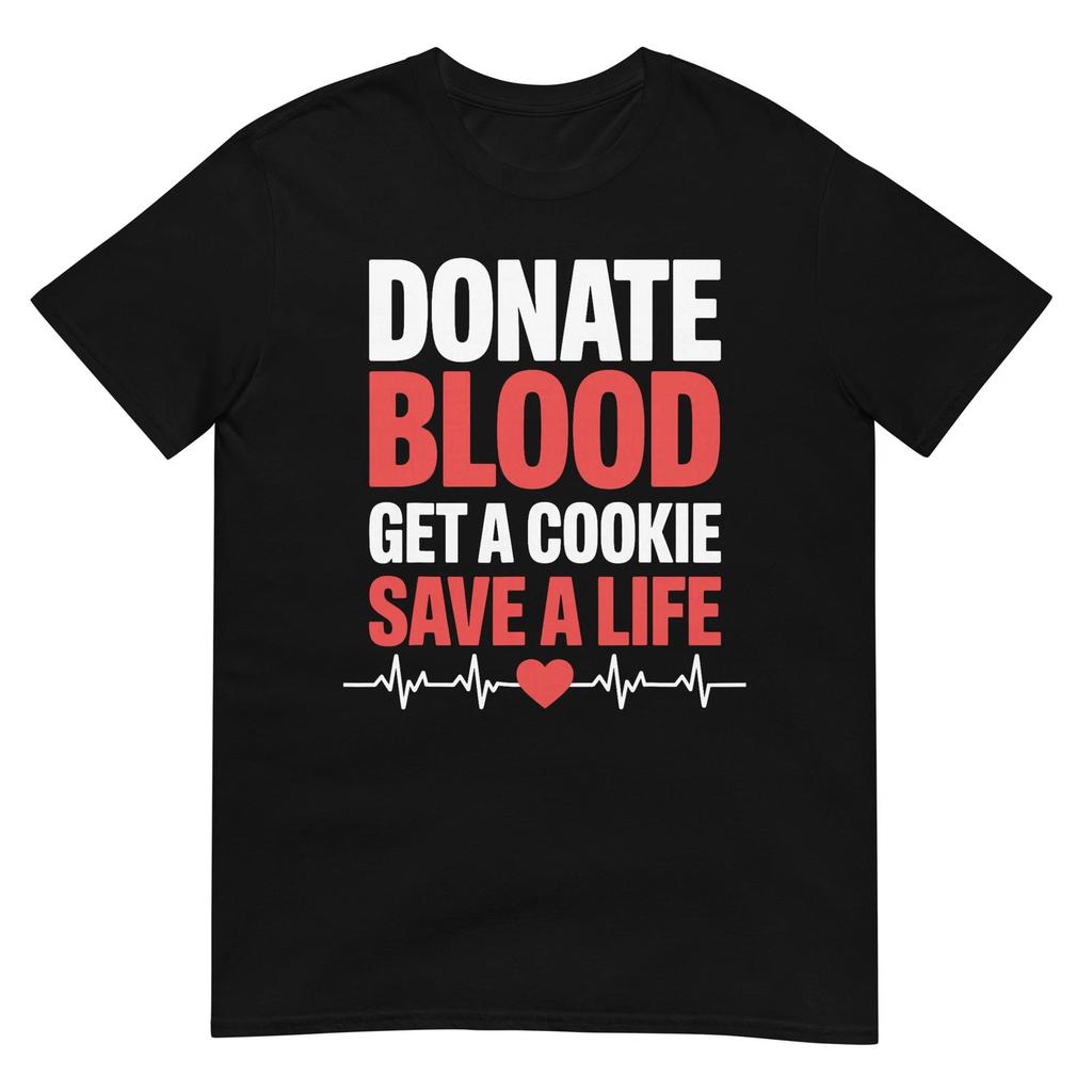 Funny Donate Blood Art for Men Women Blood Donation Donor T-Shirt
