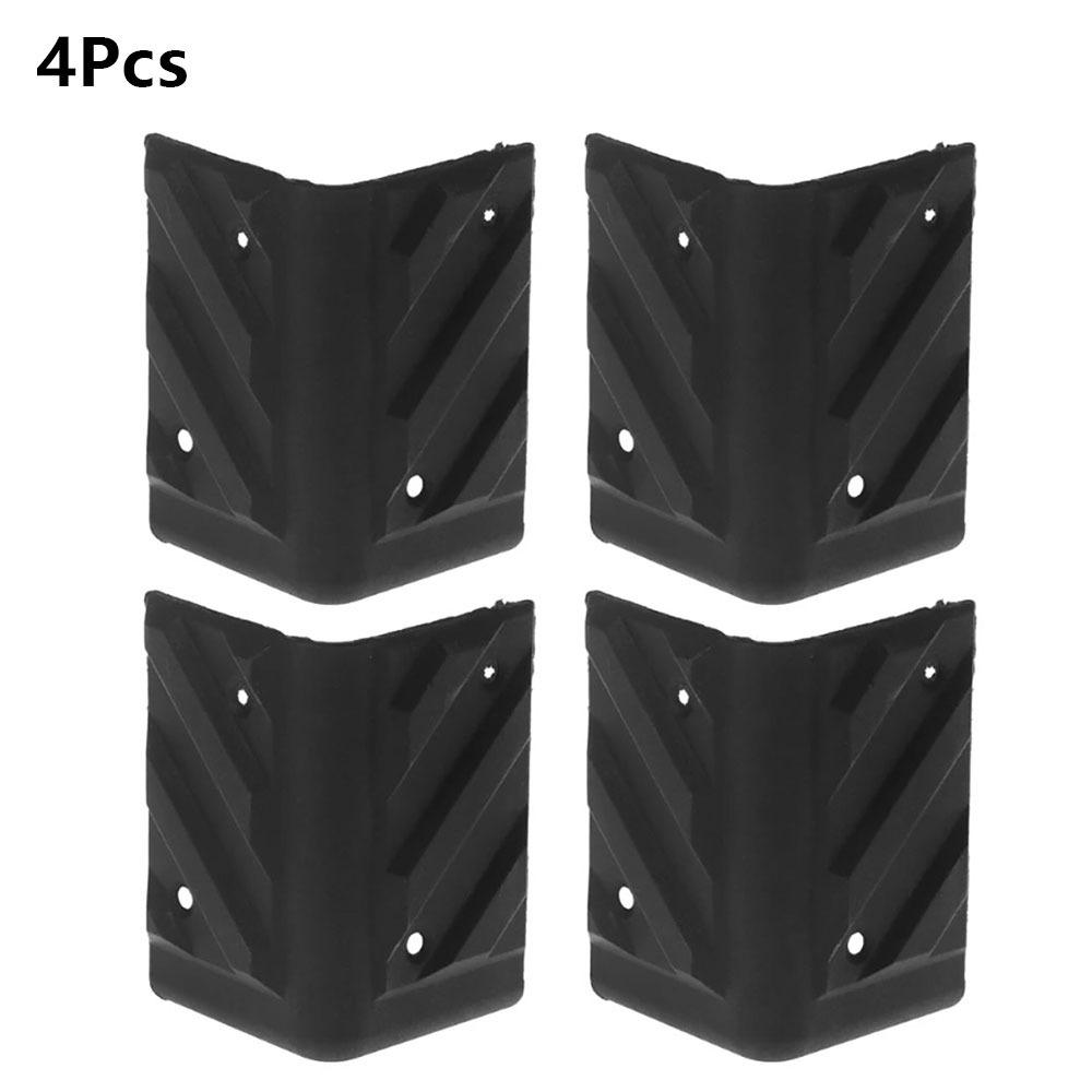 1/4Pcs Black Speaker Corners Plastic Corner Guards  Guitar Amplifier Stage Cabinets Accessories