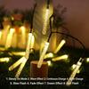 Christmas Decor Outdoor Solar Powered String Lights 20/50/100 LED Cylindrical Bubble Wand Lights for Wedding Party Birthday Garden Camping