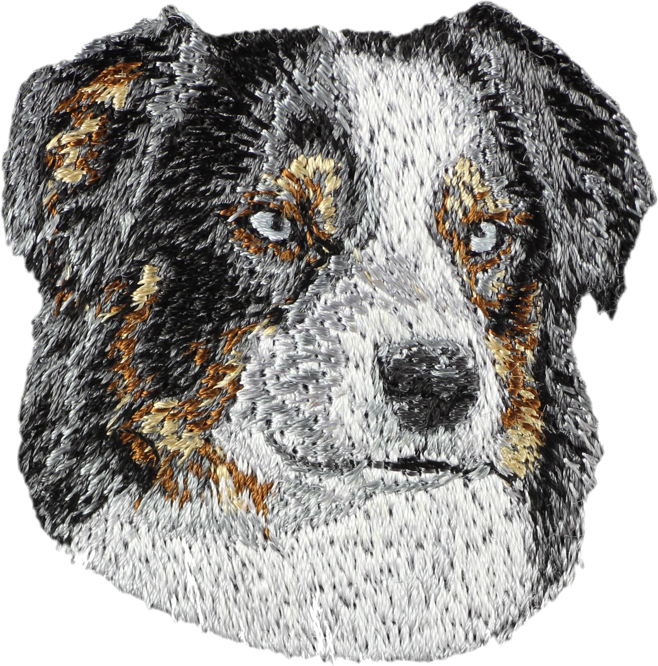 

Australian Shepherd - dog-shaped patch, embroidered patch, unique decoration for Art-Dog backpack