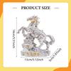 Horse Art Figurine, Modern Handmade Feng Shui Horse Year Ornament, Money Horse Statue for Guest Room Desk Decoration
