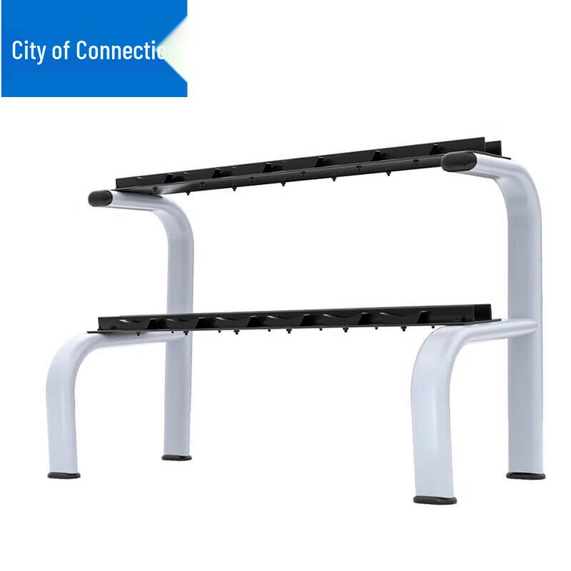 Commercial Double-Layer 6-Pair Dumbbell Rack