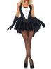 [TOKYO GOODS MARKET] [PureAribon] Plus Size Bunny Girl Costume Set (Black, 3XL)