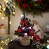 with LED Light Desktop Tree Ornaments Mini Merry Christmas Decorations  Home Xmas Decor