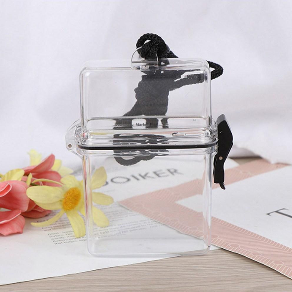 Market Plan Portable Transparent Photocard Case 2-piece Set, Transparent, 1 Set