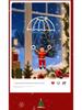 Santa Parachute LED Christmas Window Ornaments