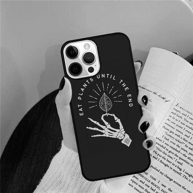 

VEGAN FOOD QUOTES ANIMAL LOVE Phone Case Cover For iPhone 17 Air 15 16 14 13 12 Pro Max 11 Pro Max Plus iPhone 16e