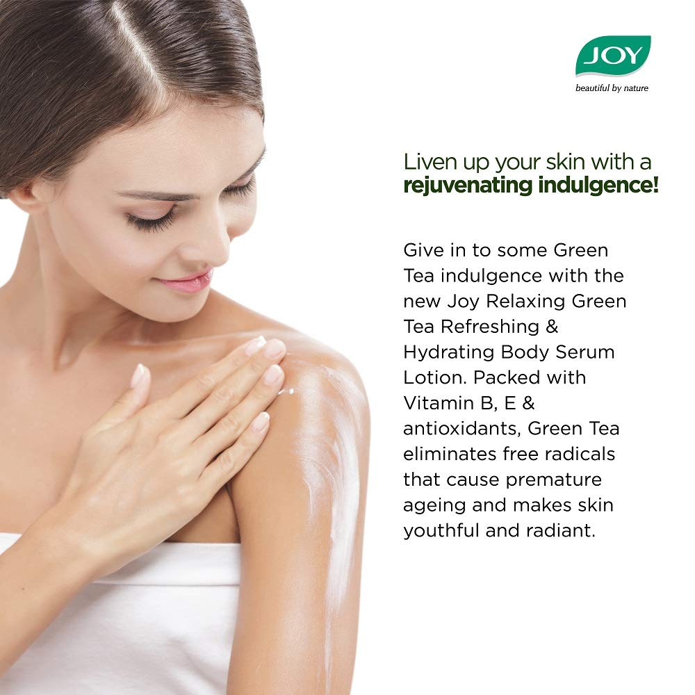 Joy Relaxing Green Tea Body Serum Lotion 300 ml | Hydrating, Refreshing & Quick Absorbing Skin Glow