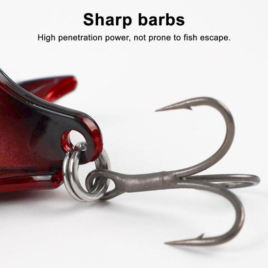 5Pcs Artificial Fishing Baits Hard Lures Treble Hook Design Floating Topwater Fishing Lures Bionic 3D Bat Baits