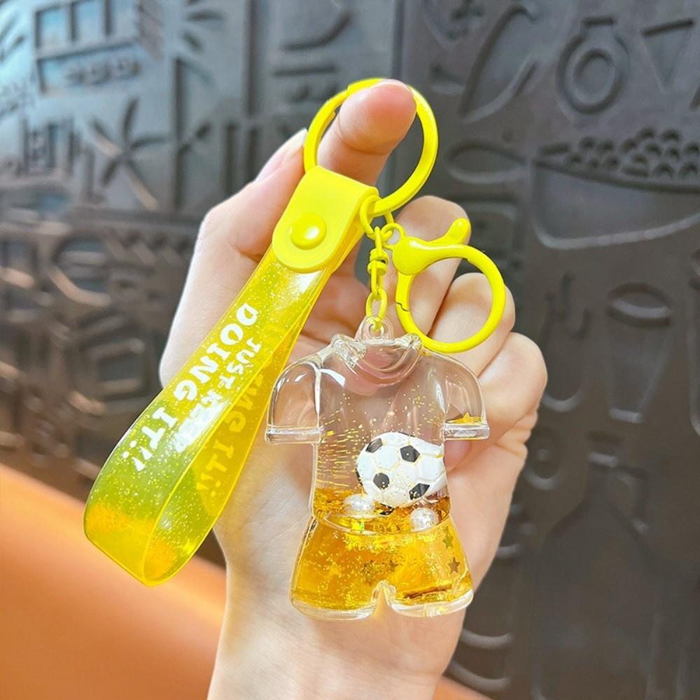 

Candy Color Football Jersey Quicksand Bottle Transparent Quicksand Bottle Small Ornament Couple жёлтый