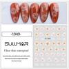 Summer Camellia Clear Flower Stickers for Nail Art - White and Ice Transparent Floral Decals