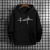 Male Trendy Casual Hoody Faith Print Pullover 2025 Iconic Streetwear Hoodies for Men Urban Fashion Hip Hop Hooded Sweatshirt