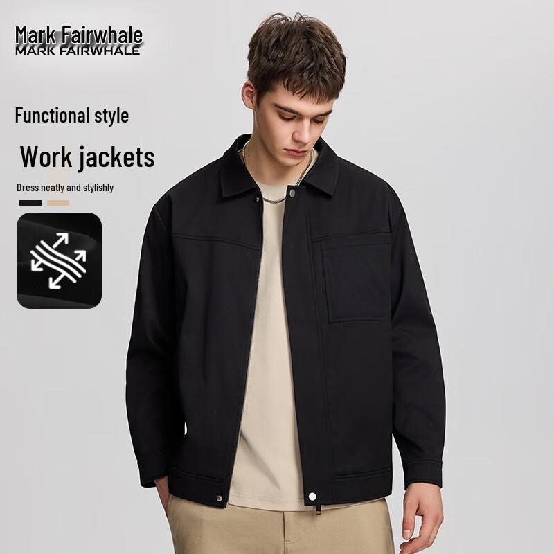 

Mark Fairwhale Men s Retro Lapel Workwear Jacket L