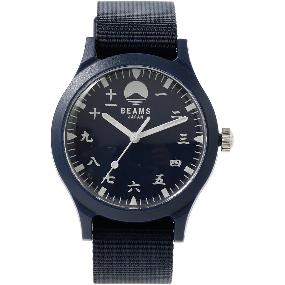 Beams Japan BJ Roman Numeral Watch Navy SP