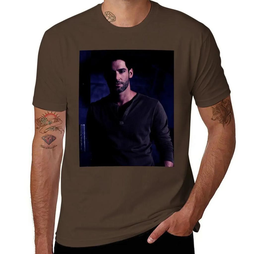 Tom Ellis Night T-Shirt heavyweights oversized men t shirts