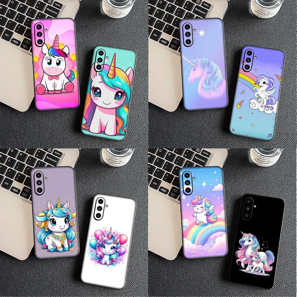Wallpaper Unicorn Horse Casing Phone Cover for Samsung Galaxy S22 S21 S20 Fe Ultra S9 Plus + A13 A22 M21 M31 M55 M15 Case